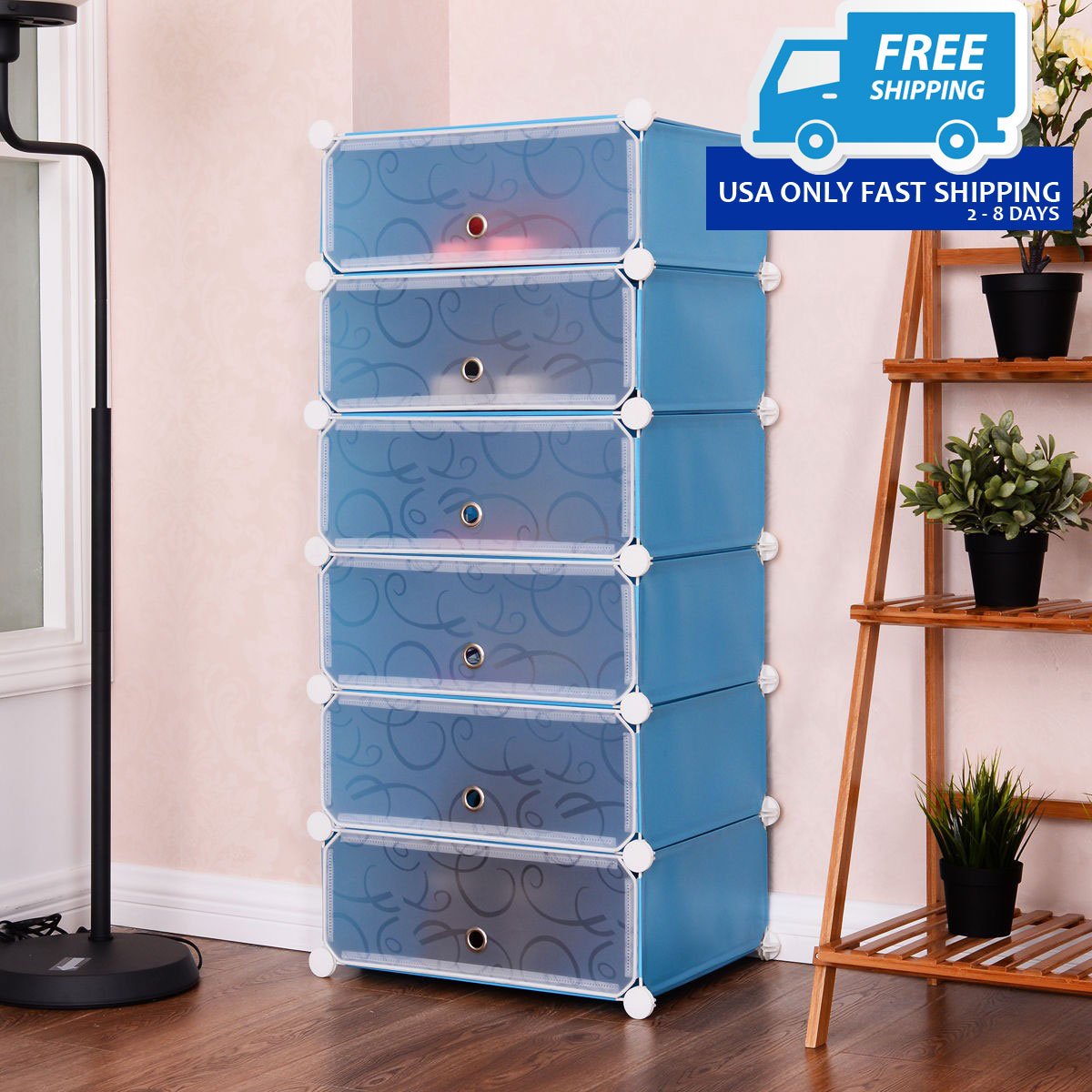 6 Cubic Portable Shoe Rack By Choice Products By Choice Products