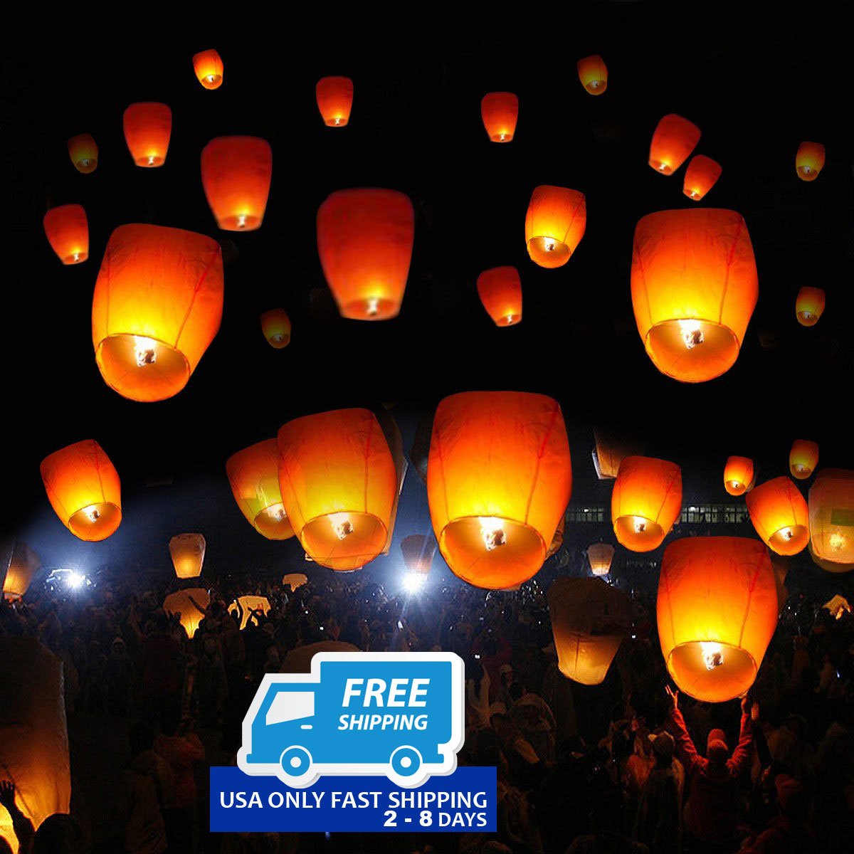 50 White Paper Chinese Lanterns – By Choice Products