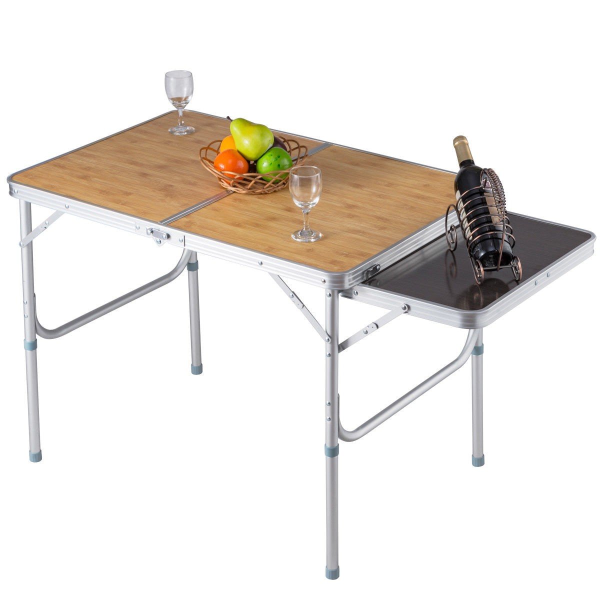 Aluminum Folding Picnic Camping Table with MDF Table Top ... (1200 x 1200 Pixel)